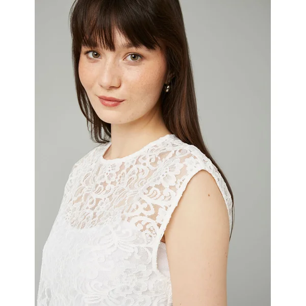 Blouse en dentelle Blanc