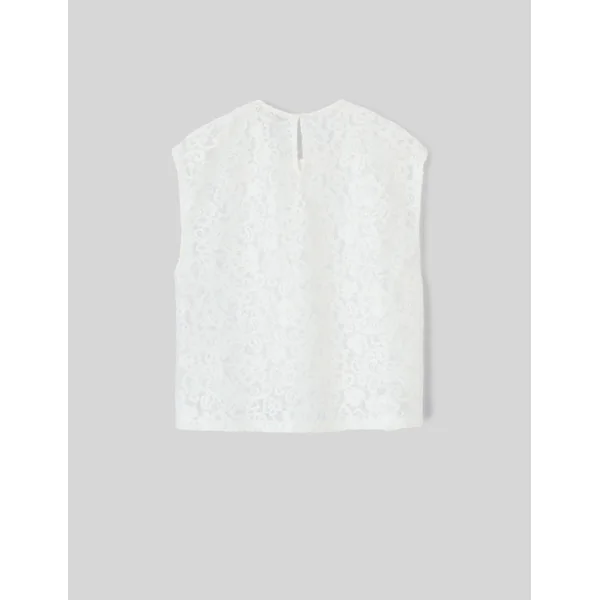 Blouse en dentelle Blanc