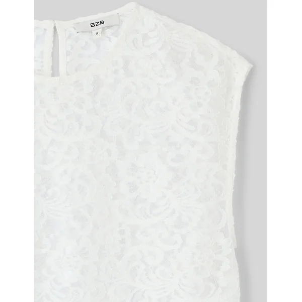 Blouse en dentelle Blanc