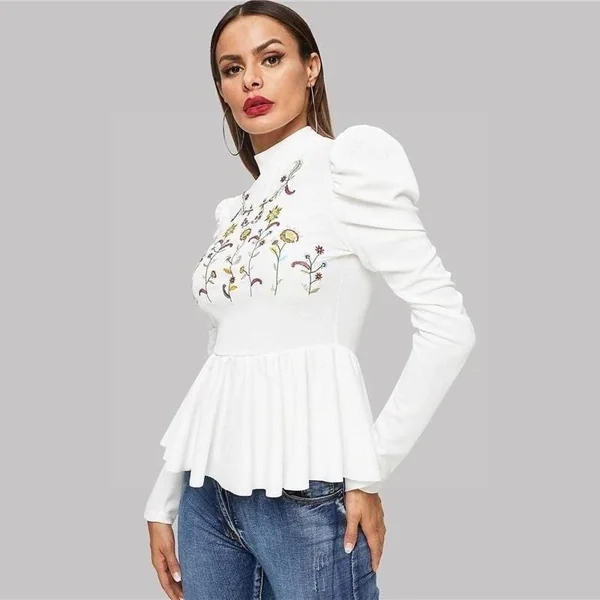 Blouse hippie blanche