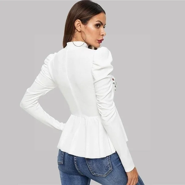 Blouse hippie blanche