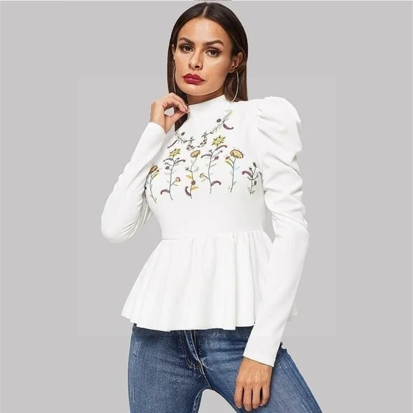 Blouse hippie blanche