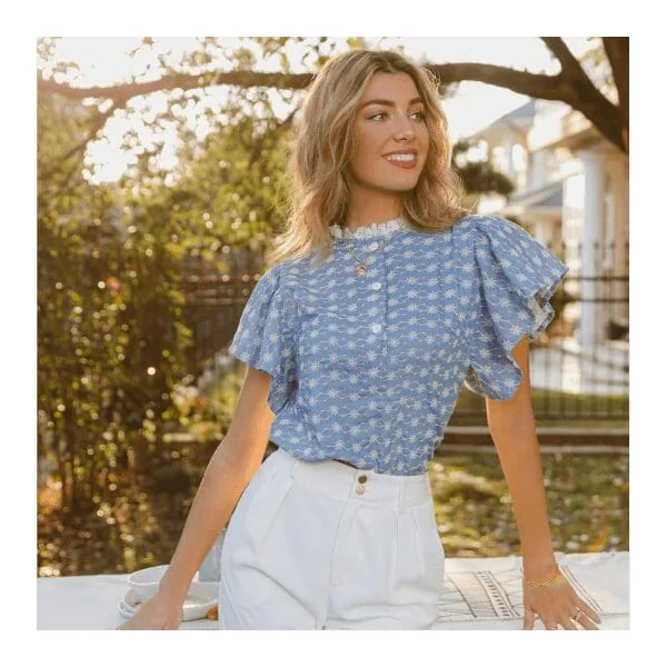 Blouse Manches Papillon