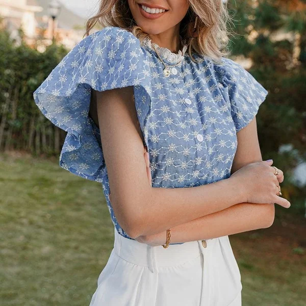 Blouse Manches Papillon