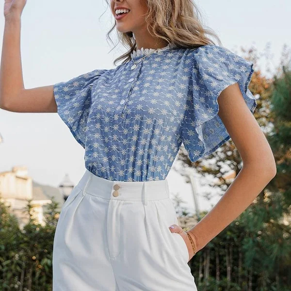 Blouse Manches Papillon