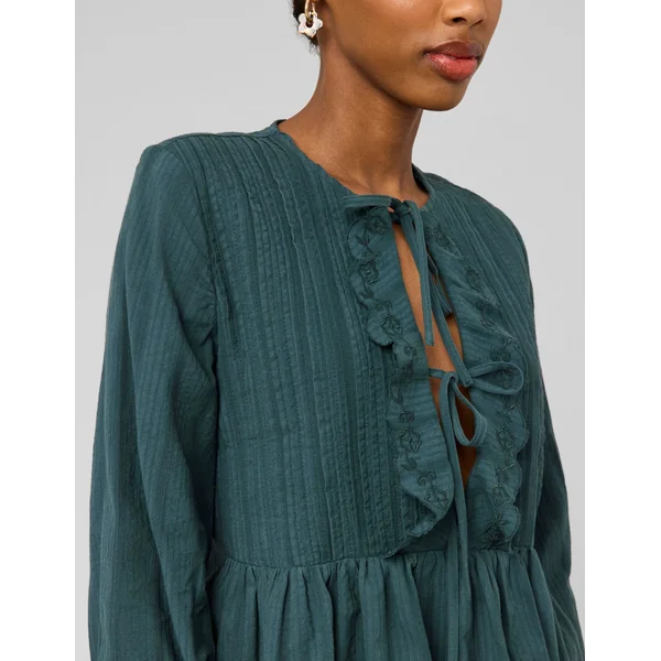 Blouse à nouer Vert