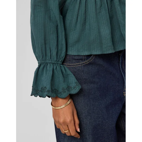 Blouse à nouer Vert