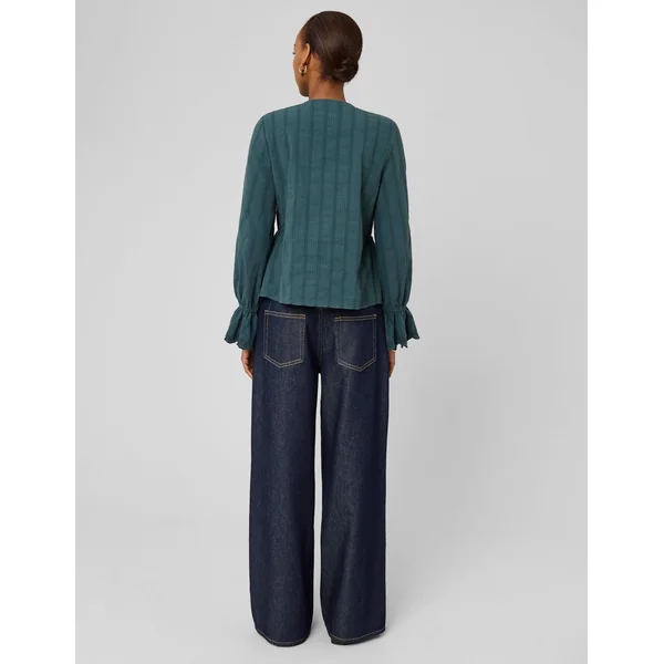 Blouse à nouer Vert