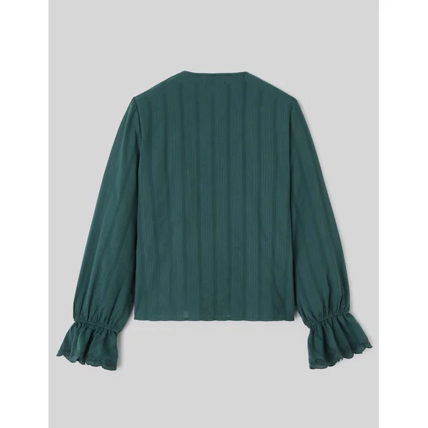 Blouse à nouer Vert