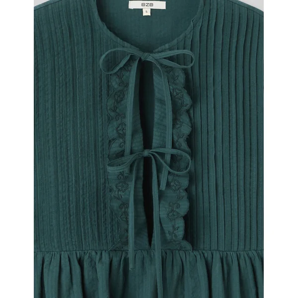 Blouse à nouer Vert