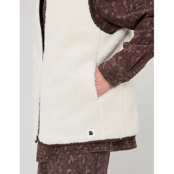 Blouson sans manches réversible Naturel