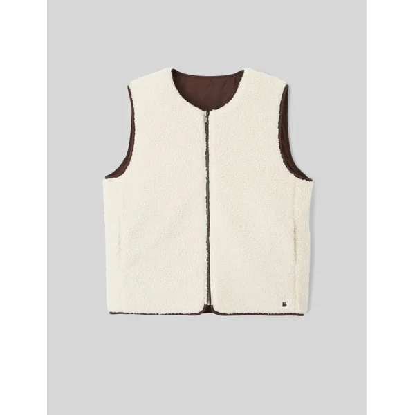 Blouson sans manches réversible Naturel