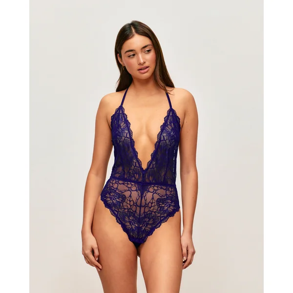 Body en dentelle avec détail bijou amovible