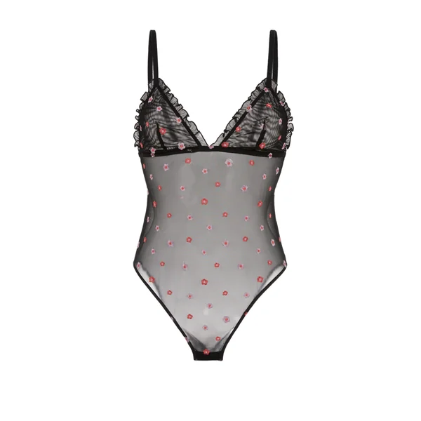 Body en tulle avec broderies