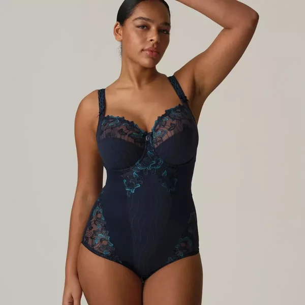 body galbant emboitant bleu Prima Donna