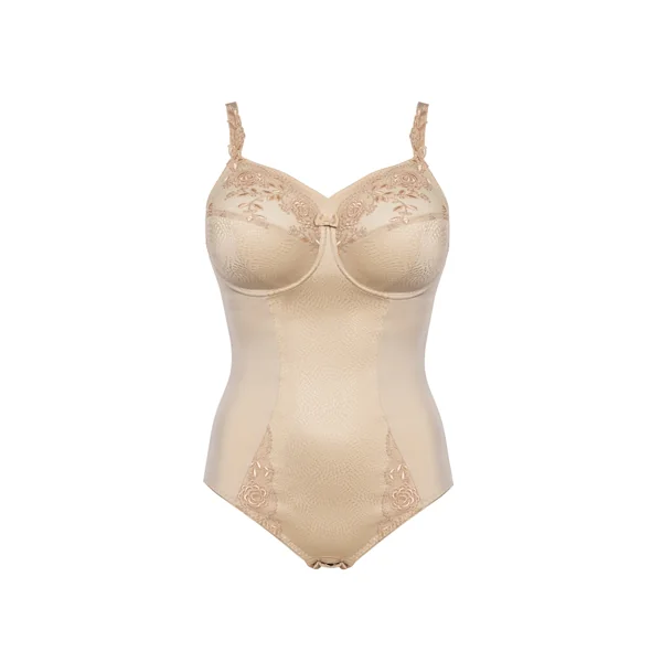 Body grande taille avec armatures ELLA 3675 BISCUIT