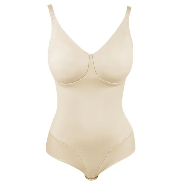 Body moulé gainant armatures COMFORT LEG nude en nylon Miraclesuit