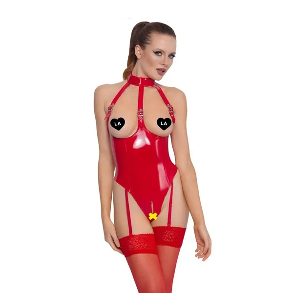 Body ouvert vinyle rouge