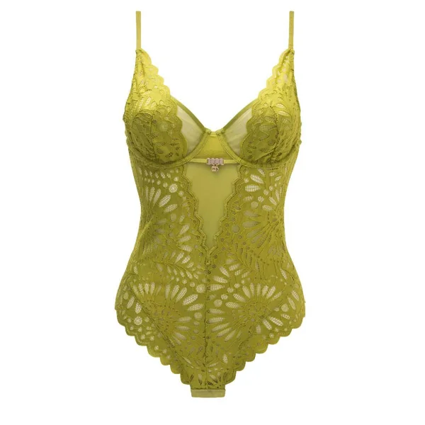 Body Slip vert Amelie Morgan Lingerie