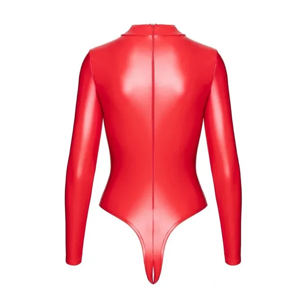 Body wetlook rouge Ligne Privée