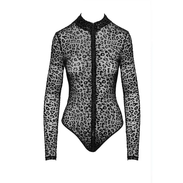 Body zippé tulle léopard F287