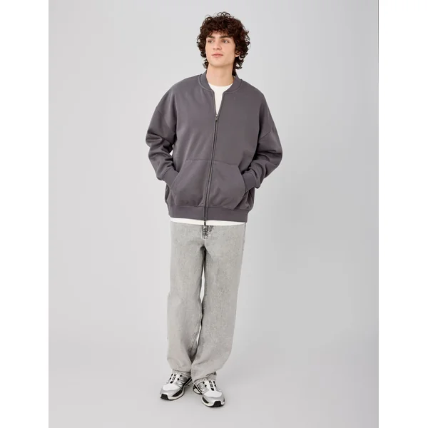 Bomber double ouverture Gris clair