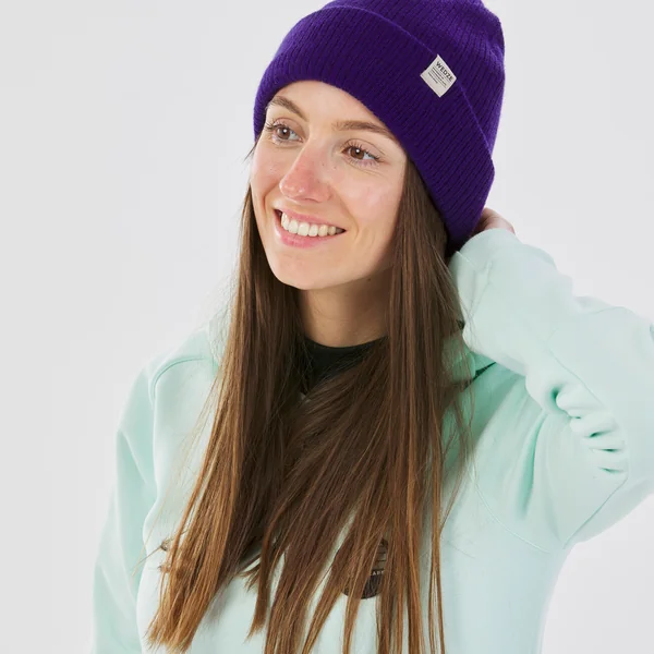 BONNET DE SKI ADULTE - FISHERMAN - VIOLET FONCE