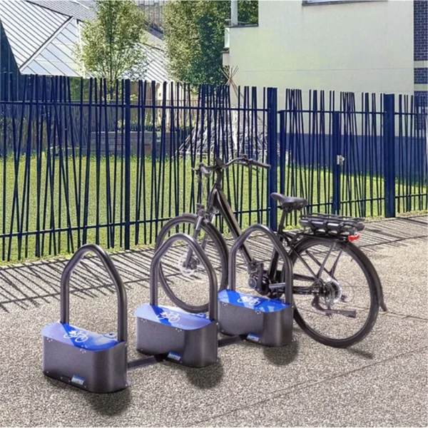 Borne de stationnement et recharge sécurisée pour vélo électrique - MOTTEZ