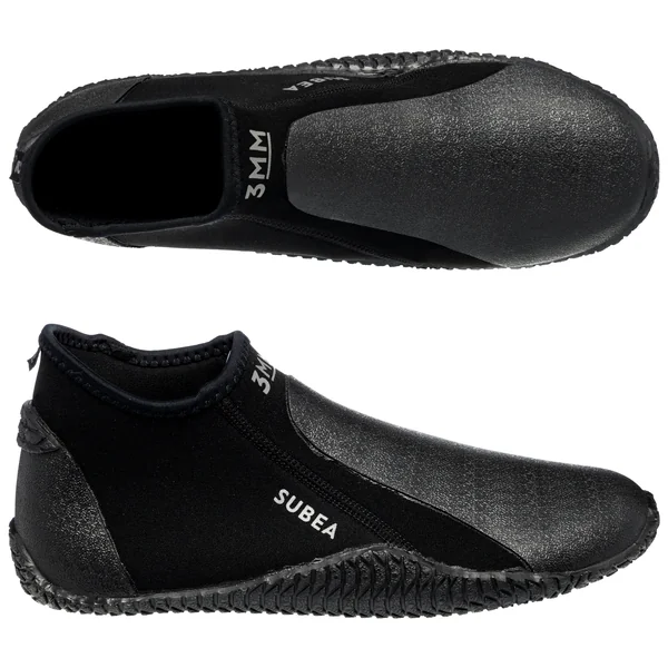Bottillons plongée bas néoprène 3mm - noir