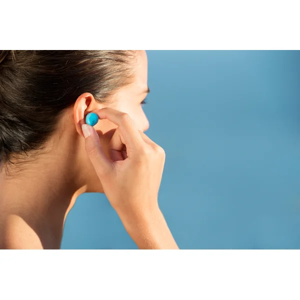 Bouchons d'oreilles malléables natation bleu et rose