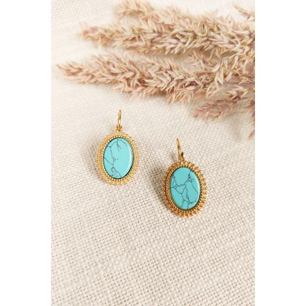 Boucles d’oreilles Bohème Turquoise