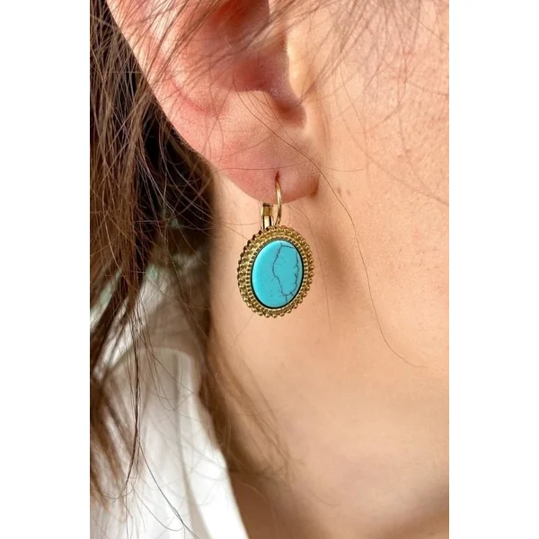Boucles d’oreilles Bohème Turquoise