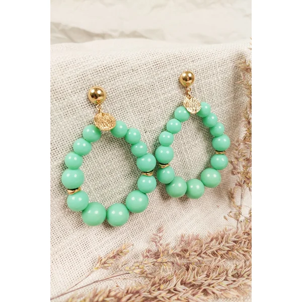 Boucles d’oreilles Créole Perles