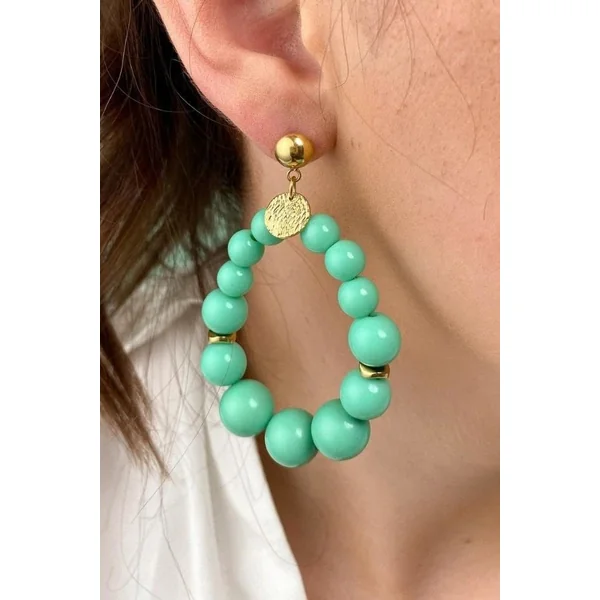 Boucles d’oreilles Créole Perles