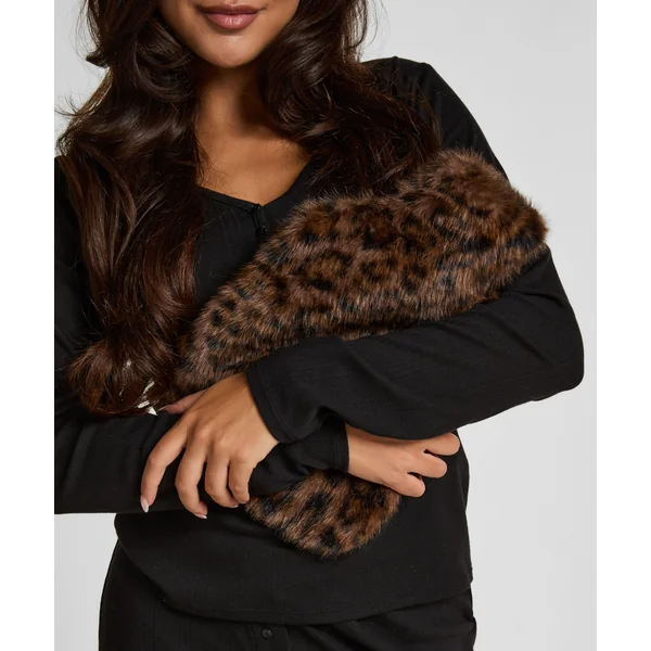 Bouillotte d'eau chaude Leopard - Noir