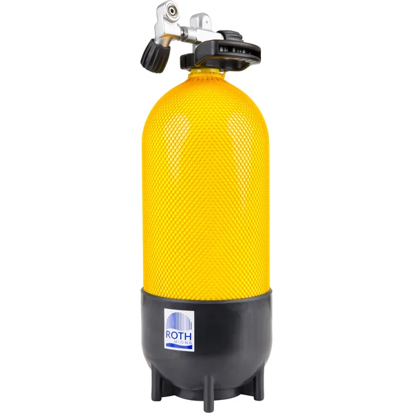 Bouteille de plongée sous-marine 12 L court 230 bars jaune