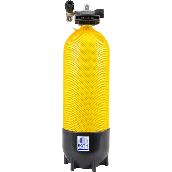 Bouteille de plongée sous-marine 15 litres 230 bars jaune