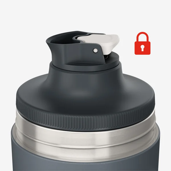 Bouteille inox isotherme avec filtre à thé 1,5L, de randonnée et camping