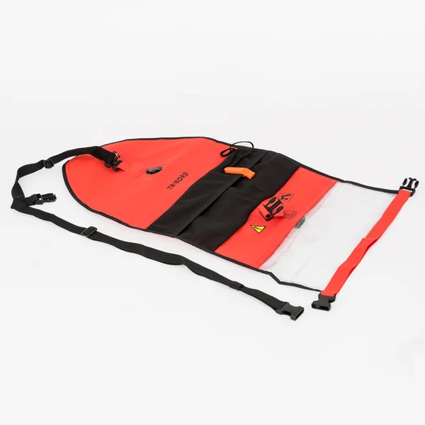 Bouée de nage en eau libre avec compartiment intérieur et filet - OWS500 orange