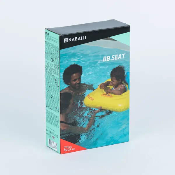 Bouée siège de piscine avec poignées Bébé 7-11kg - jaune