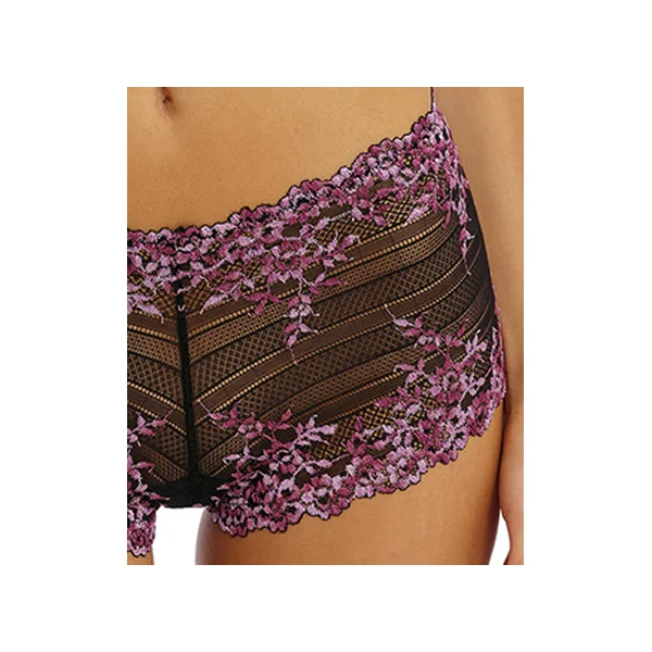 BOXER EMBRACE LACE WA067491 BLACK/BERRY MULTI