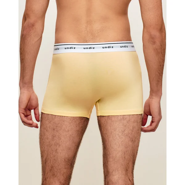 Boxer en coton jaune