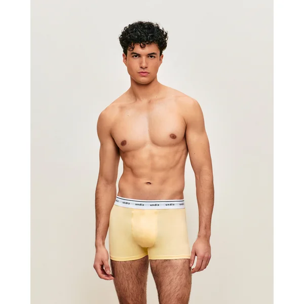Boxer en coton jaune