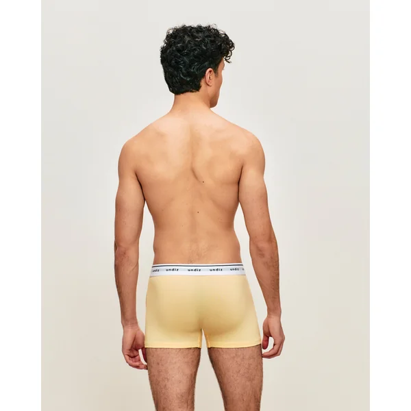 Boxer en coton jaune