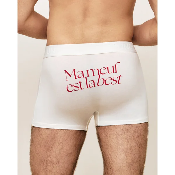 Boxer en coton "Ma meuf est la best
