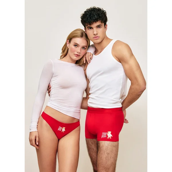 Boxer en coton motif ourson "Mon petit pain