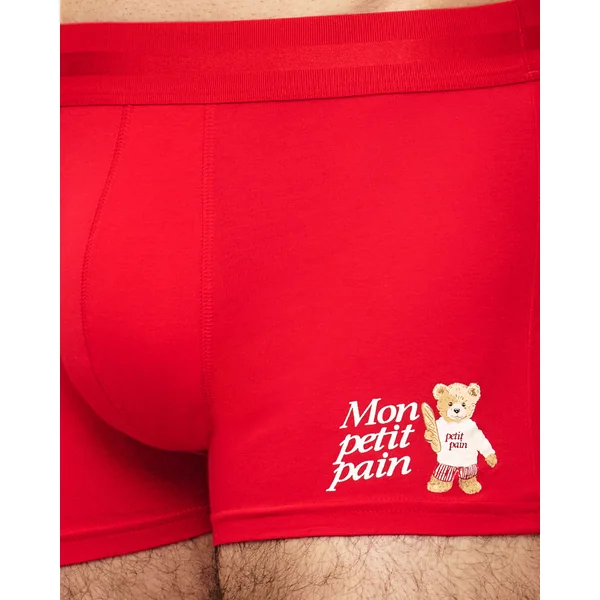 Boxer en coton motif ourson "Mon petit pain
