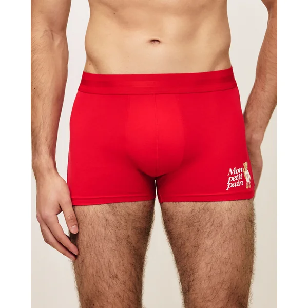 Boxer en coton motif ourson "Mon petit pain