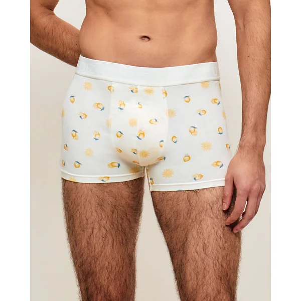 Boxer en coton motifs citrons
