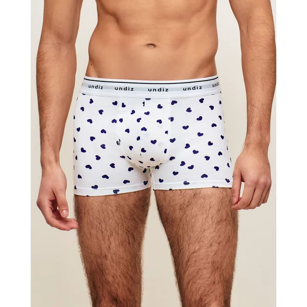 Boxer en coton motifs coeurs